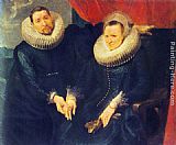 Sir Antony Van Dyck Famous Paintings - Portrait of a Married Couple